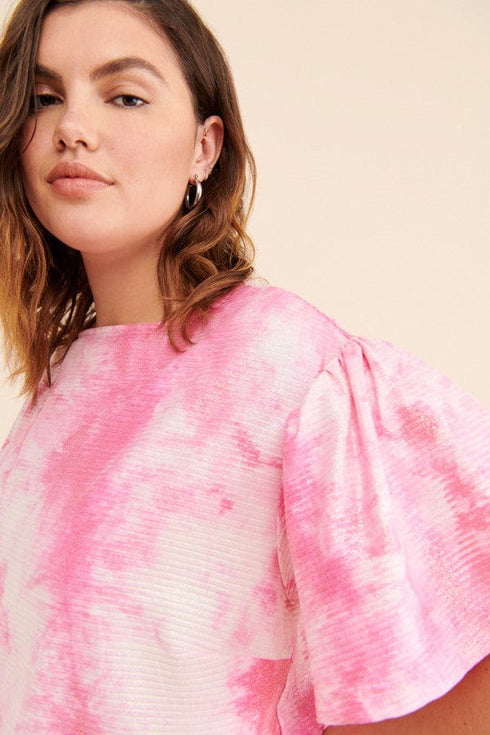 Tie Dye Tee-Pink
